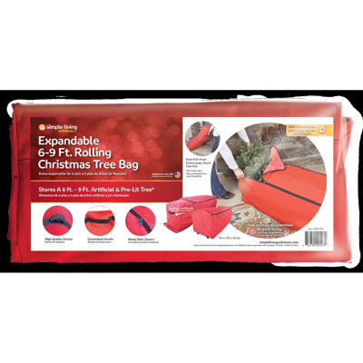 Expandable 6-9 ft. Rolling Tree Bag