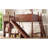 Full Loft Bed with Storage Shelves and Wardrobe, Solid Wood Loft Beds with Detachable Slide and Ladders, No Spring Box Needed, Deep Natural.(Patent Protection)-724173007
