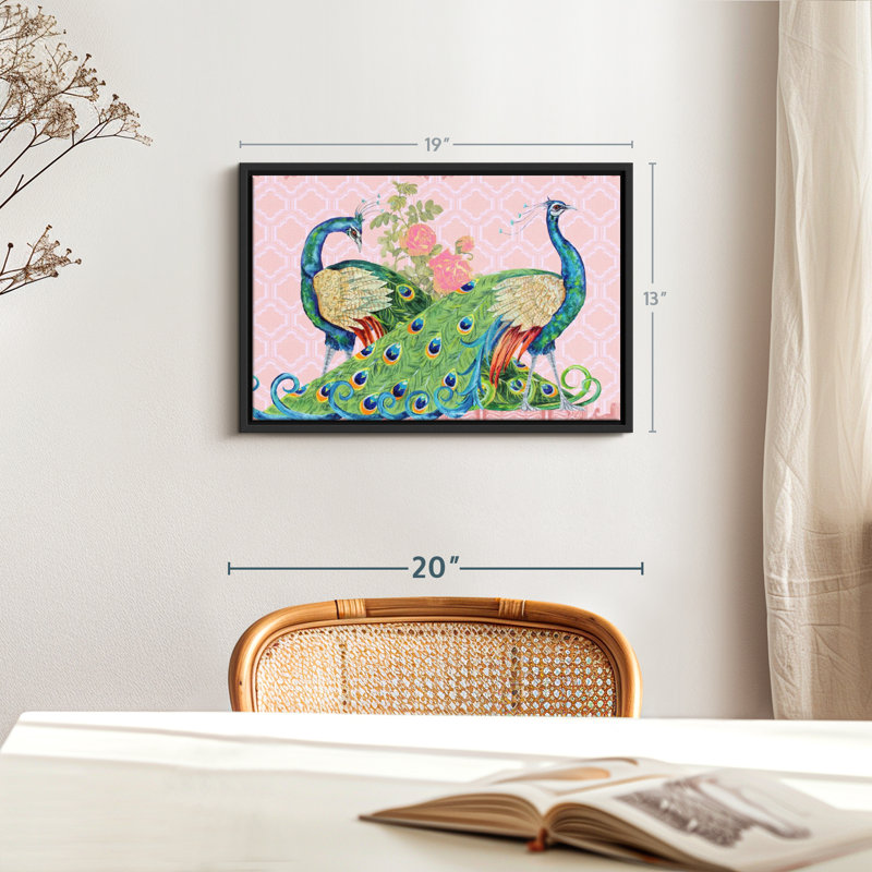 «Peacock Parade», reproduction sur toile, H 13 po x l 19 po