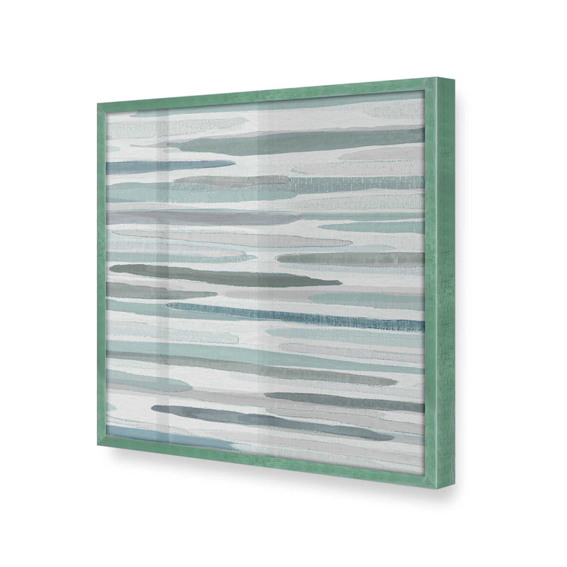 Cresting Calm v2, reproduction sur papier mat d'archives, H 13,5 po x l 13,5 po, Cadre citronnelle