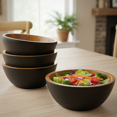 Collinstion 20 oz. Bol à salade individuel - ensemble de 4 pièces