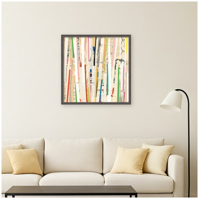 Geometric Abstract 3 30x30 FC by Felicia Dadak Framed Mounted Canvas Wall Art Print