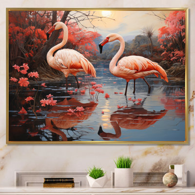 " Flamingo Fading Glow Pastoral "
