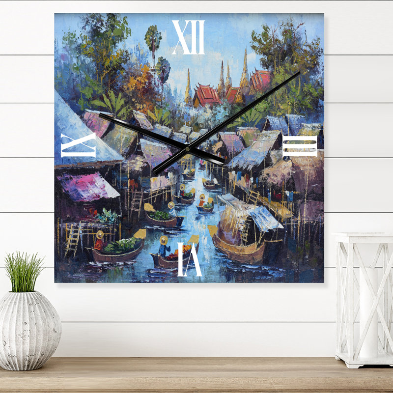 Horloge murale Waterside Life I, Petit