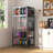 3D Printer Cabinet With Double Layer 3D Printer Filament Storage Rack,Acrylic Cabinet Doors & T-Bar Holder,Built-In Power Strip