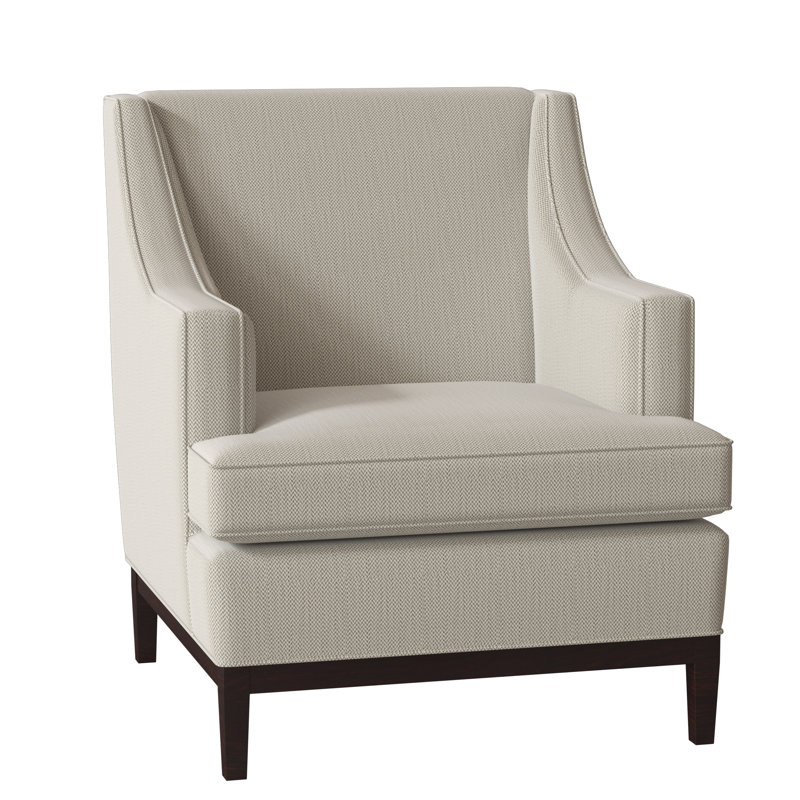 Cardiff Armchair, August Gray, Black Walnut