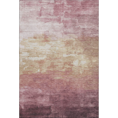 Premium Machine Washable Sykora AMF1465 Stripes Rug