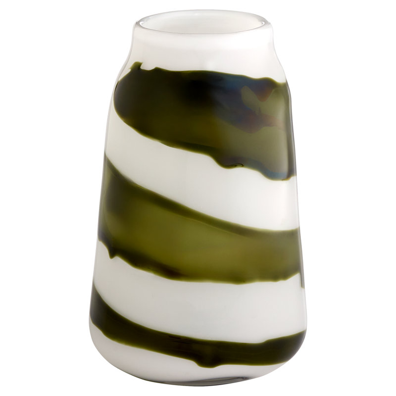 Danali Handcrafted Glass Table Vase 1, 11.5" H x 8" W x 8" D