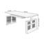 Bureaux rectangulaires en bois massif brun noisette-1839970310