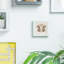 Nicola Spring - 4" x 4" White 3D Box Photo Frames - 2" x 2" Mount - Black