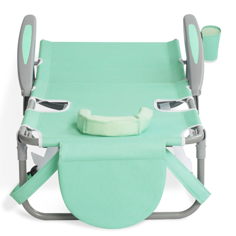 Ostrich The Heavy-Duty Backpacker Portable Reclining Beach Camping Chair, Teal, Teal, 1