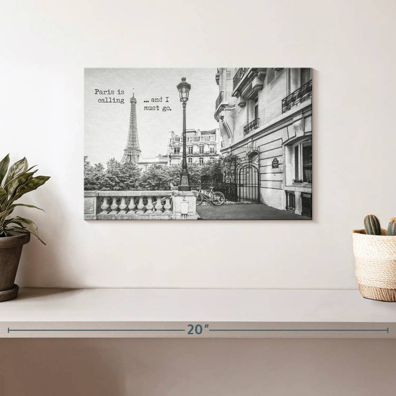 Rorry Paris Is Calling, 8" H x 12" W