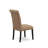 Bremond Parson Dining Room Chairs - Button Tufted Nailhead Trim Light Sable Linen Fabric Padded Chairs, Set of 2, Black-1760194508-1760194509