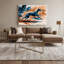 «Dogs Whippet», art mural sur toile beige-26786356