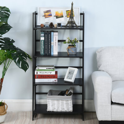 No Assembly Folding Etagere Bookcase by Dakota Fields
