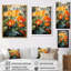 Feuillage tropical orange et vert IV-1884778222-1884778196