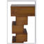 Console géométrique empilable en bois