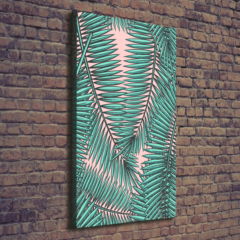 Leaves Of Palm - Wrapped Canvas Print