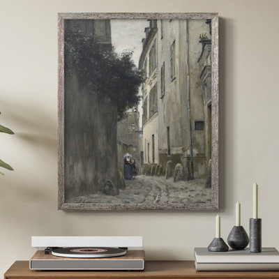 Reproduction encadrée vintage en bois massif Lxxvii