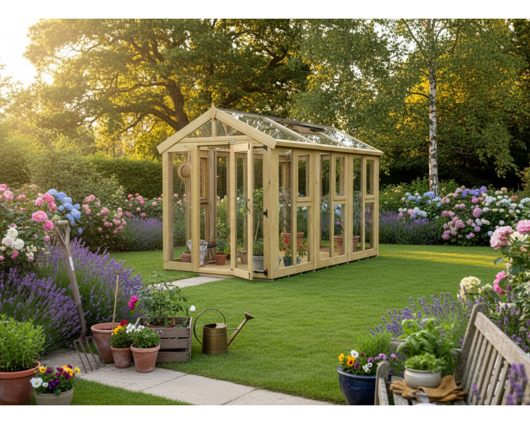 6x12 Glass Green House