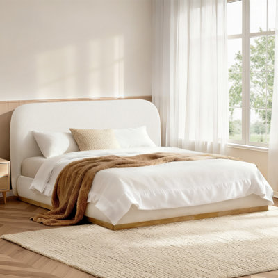 Lit plateforme tapissier Burritt