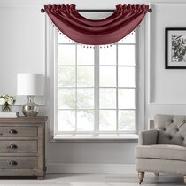 Kate Aurora Modern Geo 3 Pc Kitchen Curtain Tier & Valance Set - 56 in. W x  24 in. L, Gray