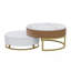 Table basse à plateau relevable rond en bois blanc naturel de 31,5 po et 27,56 po-297975977