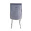 Dekel Gray Fabric & Stainless Steel Side Chair (Set Of 2)