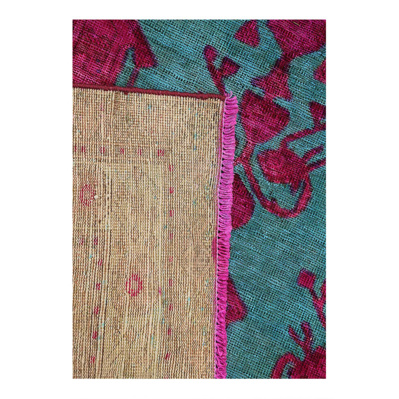 Handmade Over dyed Persian Hamadan rug 4'x 6'6"