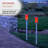 White Solar Powered Integrated LED Pathway Light Pack