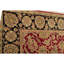 Tapis oriental en laine noué à la main en rouge / noir / brun