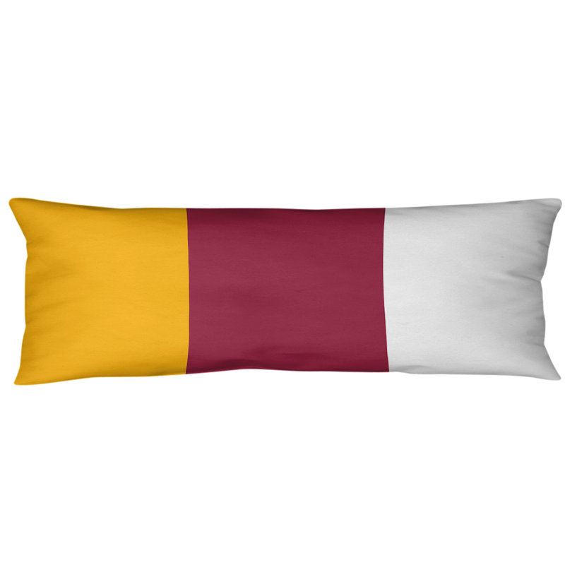 Oreiller de corps en polyester / polyester Arizona Football Stripes, Rouge, Football Arizona