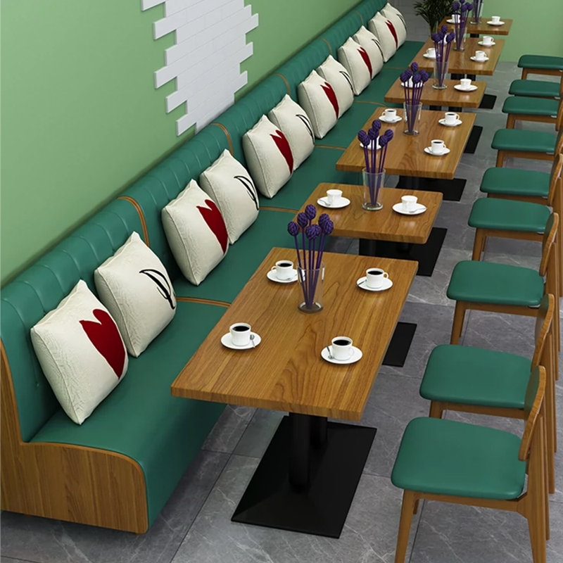 Modern Simple Cafe Benches Upholstered Bench