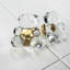 Sculptural Glass Teddy Bear Cabinet Knob with Solid Brass Core