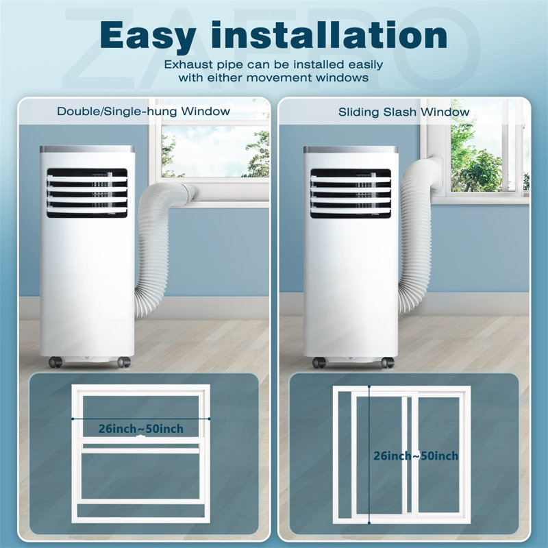 3-IN-1 Portable Air Conditioner with Cooling&Dehumidifier&Fan Mode, for Rooms up to 270/300 Sq.Ft, 300
