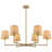 6 - Light Dimmable Boho Rattan Classic / Traditional Chandelier for Dining Room Living Room Bedroom Kitchen Island