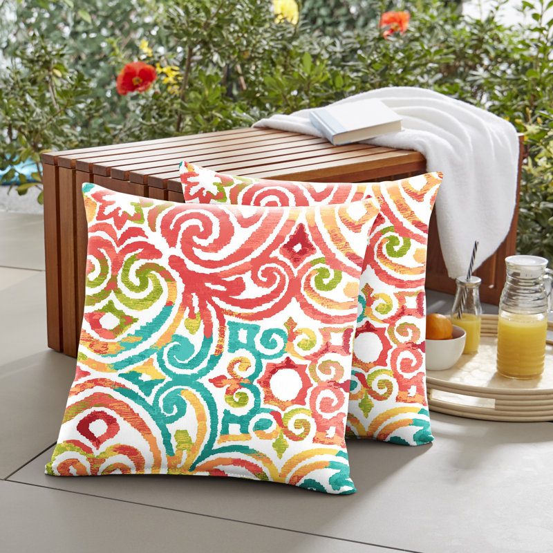 Housse et insert de coussin extérieur d'extérieur, 16 po x 16 po