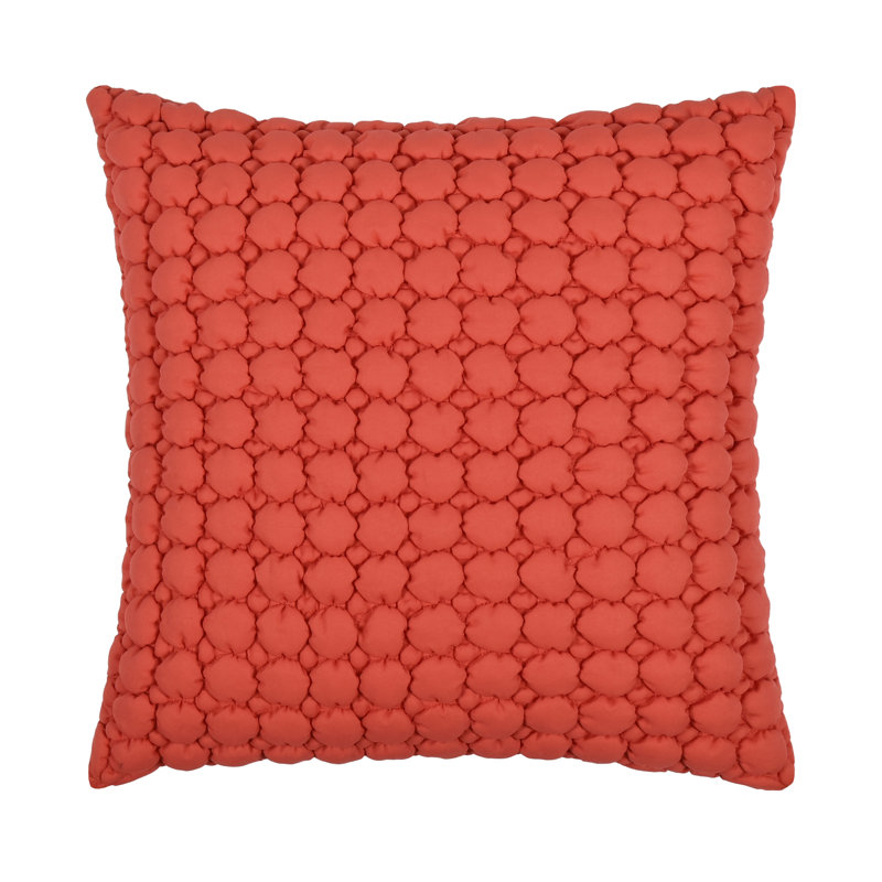 Coussin décoratif matelassé Marshmallow Puff, Melon