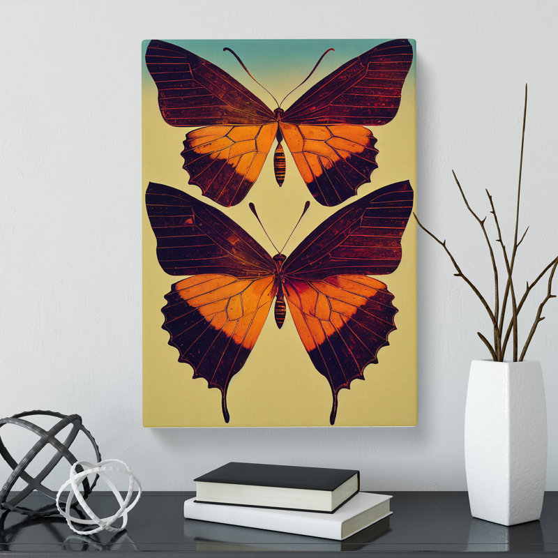 CAN-V0523-317X Butterfly Collage - Wrapped Canvas Print, 60cm H x 40cm W