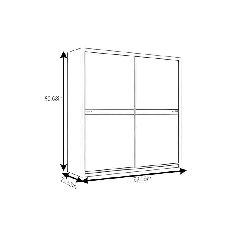 Armoire luxueuse et simple, H 83 po x l 63 po x P 24 po