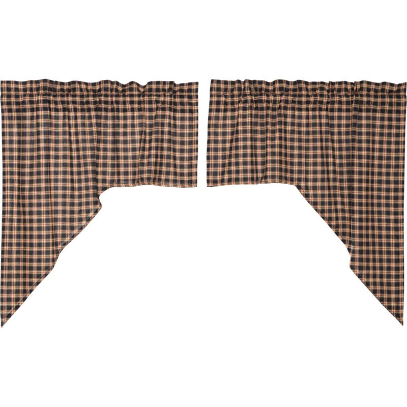 Authier Cotton Plaid Swag Window Valance
