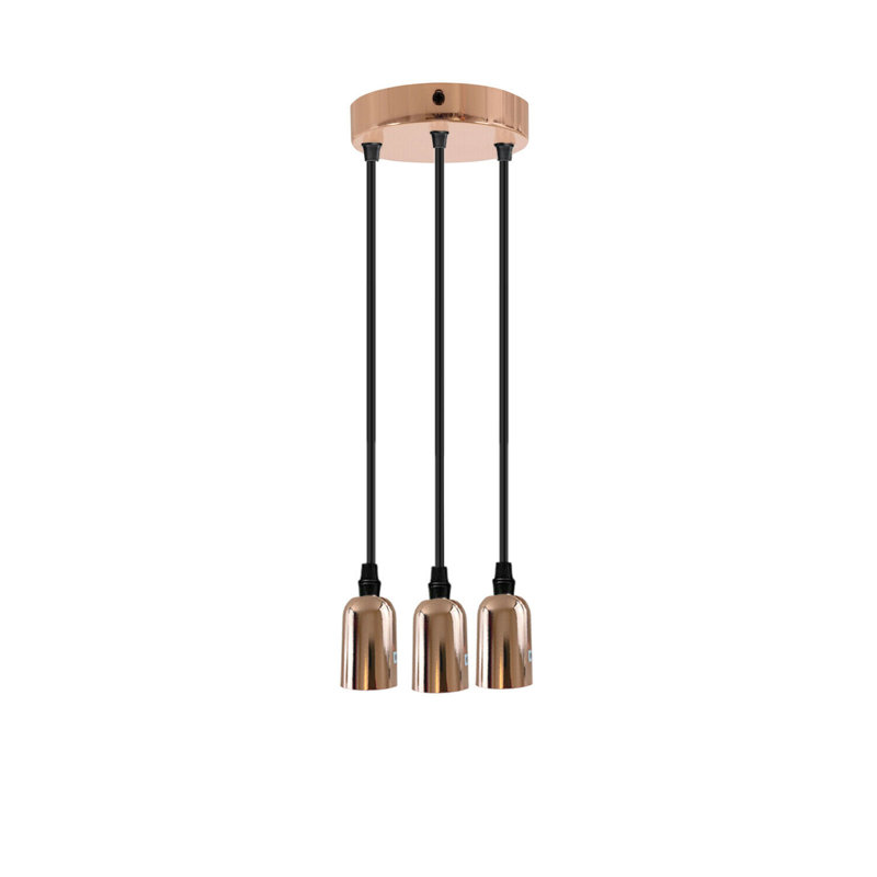 Juni 3 - Light Rose Gold Cluster Pendant, No