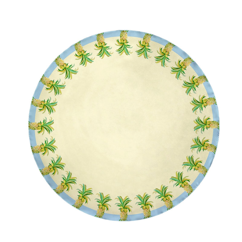 Richie Pineapples Tablecloth, 68" x 68"