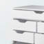 Armoire mobile à 5 tiroirs Sutton, blanche, H 26,17 po x l 31,85 po x P 15,71 po-809468376