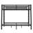 Metal Bunk Bed For Teens And Adults,Space-Saving/Noise Reduced/No Box Spring Needed,Black-418072902