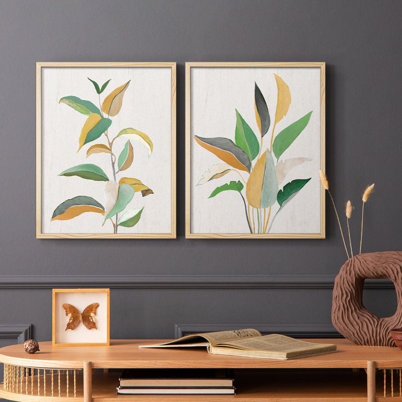 Touched with Sage I-Premium, reproduction encadrée - prête à être accrochée - aucun clou requis - aucun clou requis