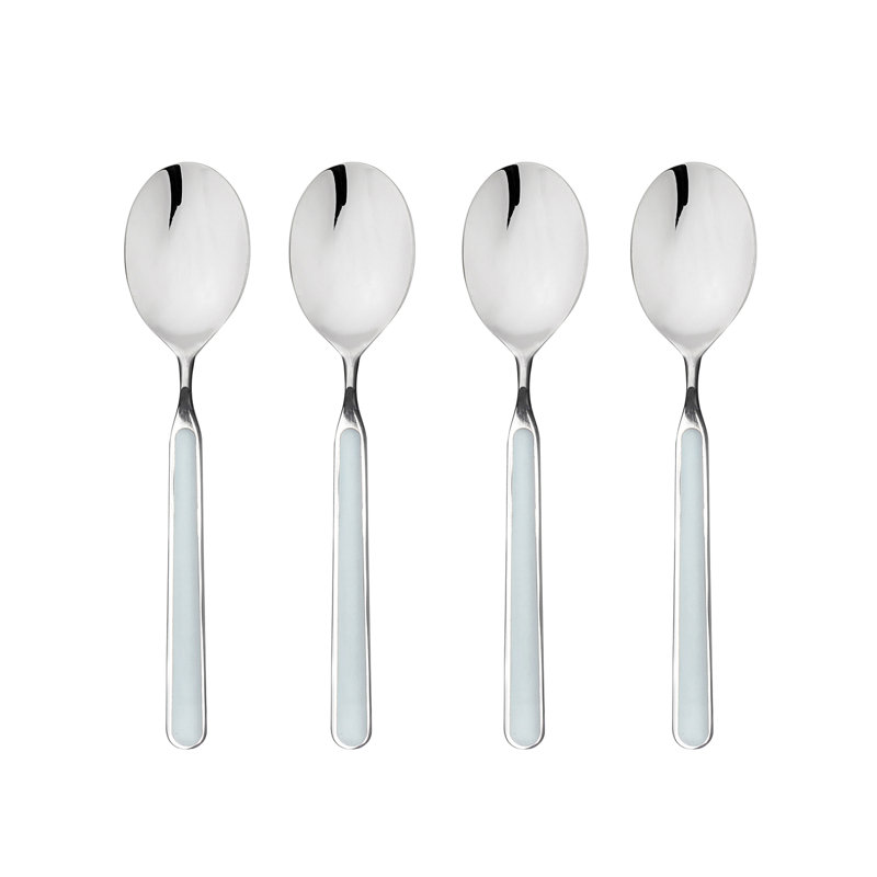 4 Pcs American Spoons Fant. Turtle-Dove, Light Blue