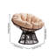 Chaise pivotante Papasan avec coussin, chaise Papasan en osier pour les sièges d'extérieur d'intérieur