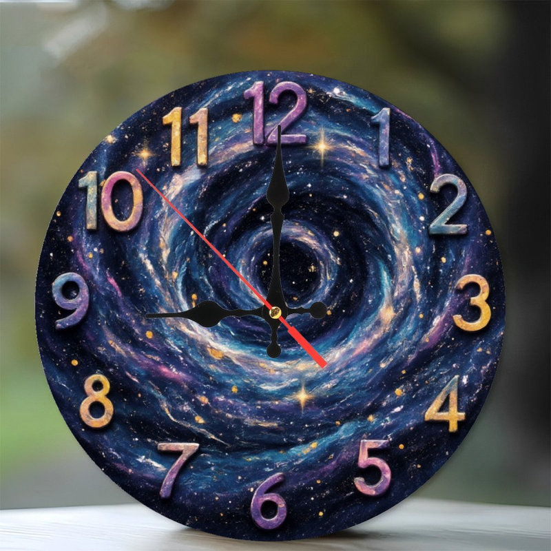 Horloge cosmique avec chiffres