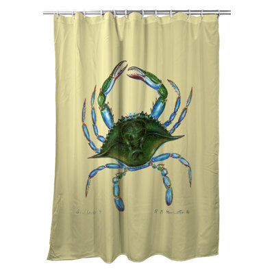 Rideau de douche simple crab Liesl